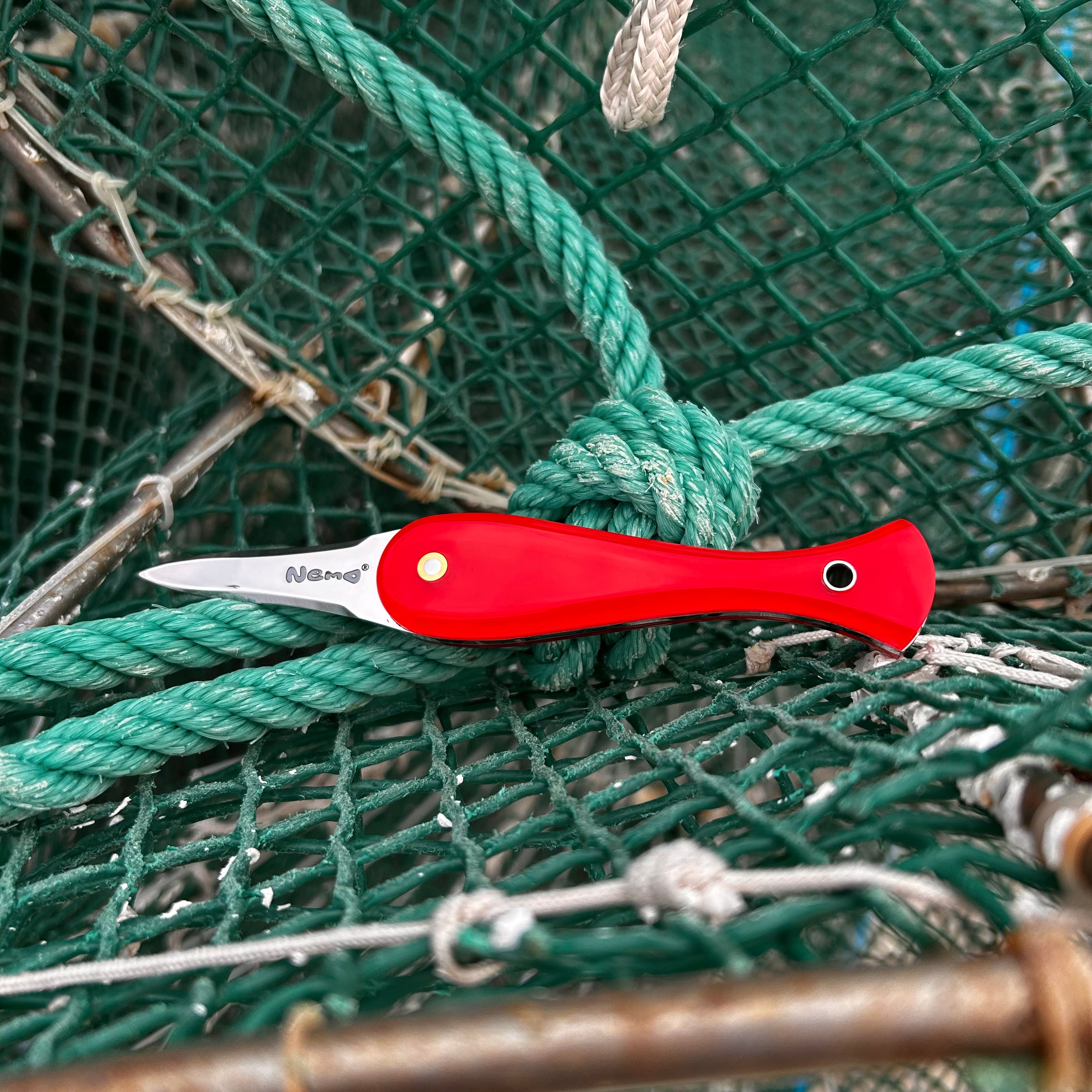 Couteau à huîtres Nemo Rouge