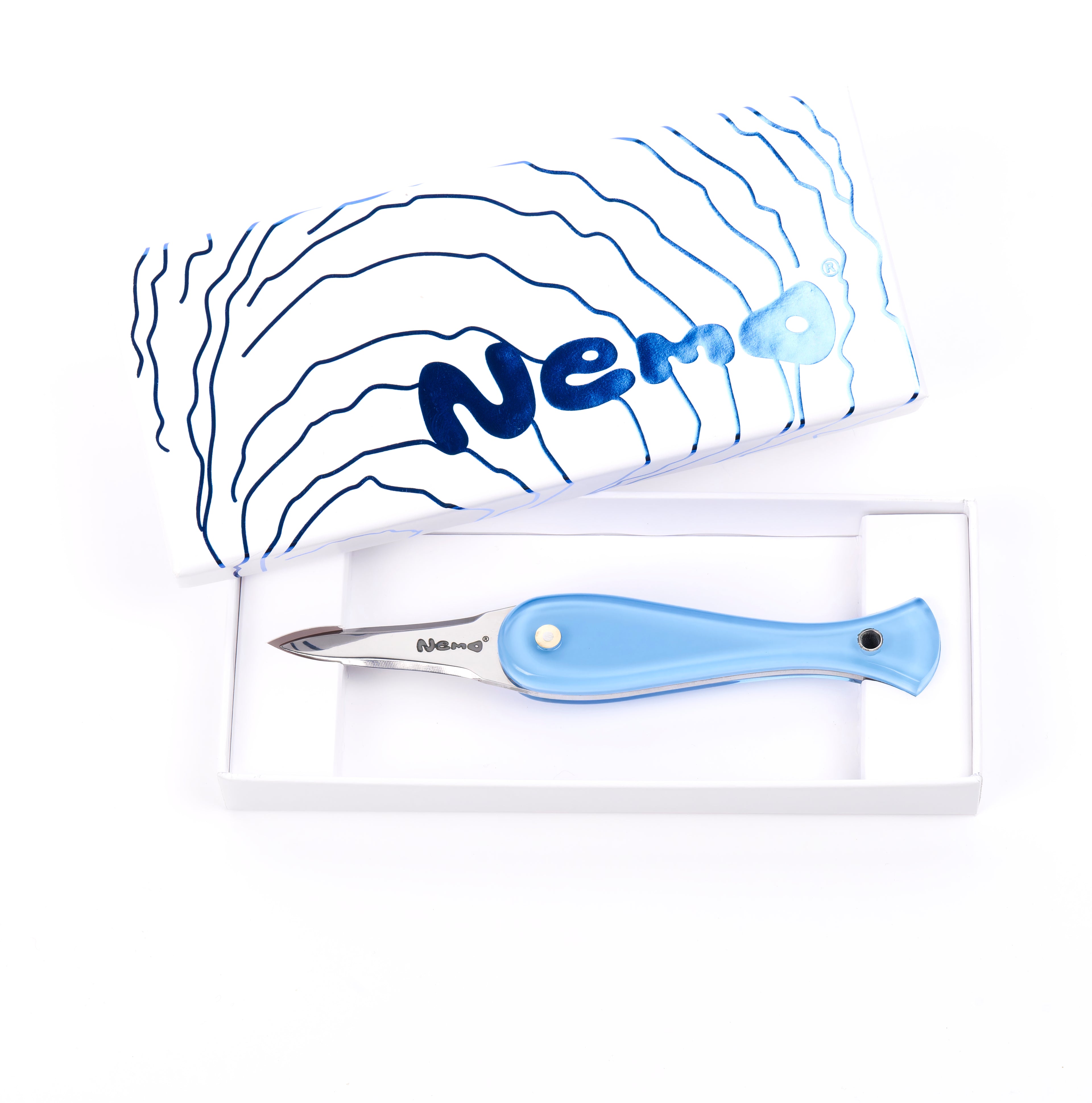 Couteau à huîtres Nemo Bleu